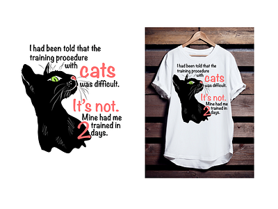 Black cat print character character design graphic design illustration print t shirt print vector illustration