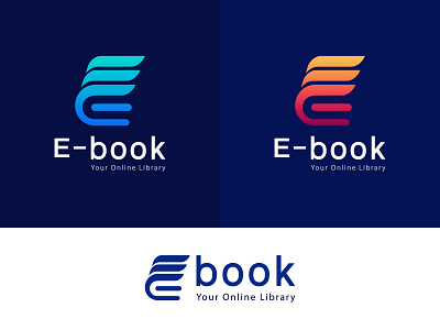 E-book logo | Education logo design book logomaker brand identity branding design ebook logo educational graphic design learning letter e letter e logo logo logo icon logodesign logodesigner logoinspirations logos logotype modern modern logo modern logo design monogram