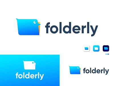 File logo | folderly - Logo Design | folder logo bird logo branding document envelope file logo file manager file upload files folder folder logo folders icon identity letterhead logodesign modern logo typography upload vector