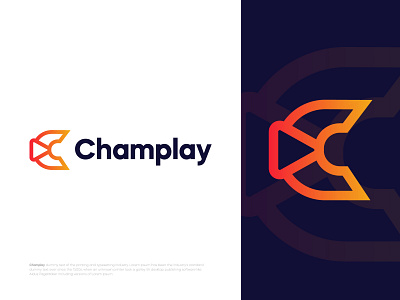 Letter c with play icon logo design | Modern (C+Play icon)
