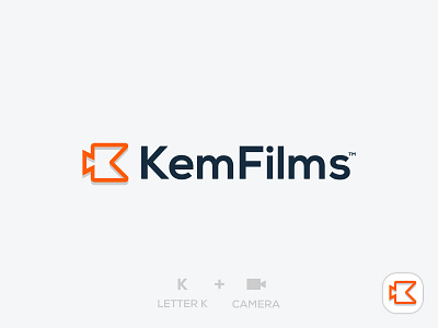 K + Camera Logo Design | Video Camera Logo| Video App Icon
