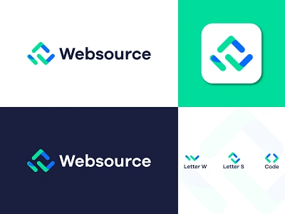 Modern W+S Logo, Code Logo, SEO Company Logo advertising logo app icon software branding code cybersecurity developer logo digital agency ecommerce html css lettermark marketing logo modern logo s logo seo logo server startup tech logo technology logo w logo website logo