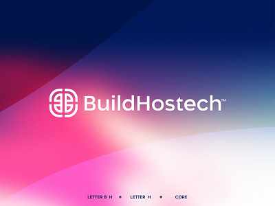 BuildHostech logo concept abstract b logo branding computer cryptocurrency cybersecurity ecommerce fintech h logo hardware lettermark logo design logotype marketing agency modern logo software app icon startup symbol tech technology logo vector