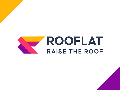 RooFlat Logo Concept app icon brand identity branding building construction logo colorful ecommerce f logo flat minimalist home logo lettermark logo logodesign marketing agency modern logo monogram r logo real estate logo symbol tech technology visual identity