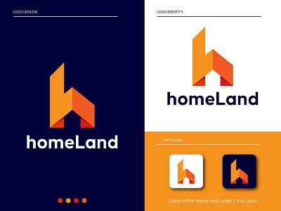 h + L + home, Real Estate Logo | construction logo
