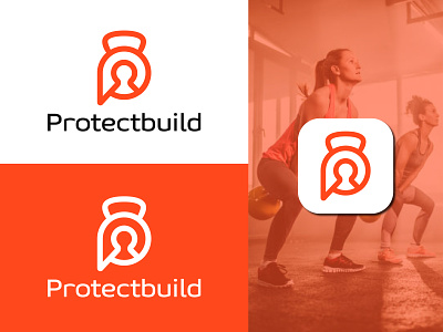 Protectbuild logo  design concept