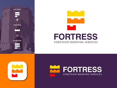 Fortress logo | F logo | modern logo app icon brand identity branding building logo castle logo creativelogo ecommerce f logo flat minimal fortress logo graphic design illustration logo design modern logo realestate logo roofing logo symbol tech technology vector visual identity