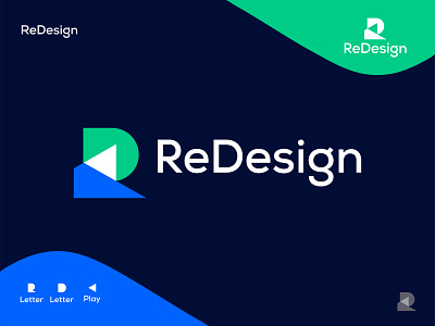 ReDesign Logo concept: Letter R + Letter D + play