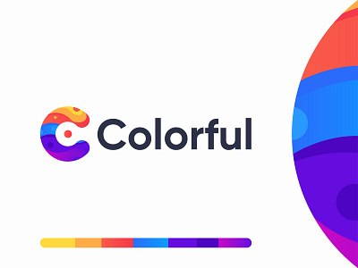 C logo | Colorful logo | Modern logo