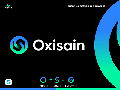 oxisain logo concept | o + s letter logo abstract app icon brand identity branding business company logo design ecommerce gradient logo letter logo logodesign logodesigner logos modern logo monogram software company startup symbol tech technology vector