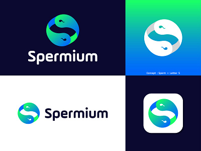 Spermium Logo Concept | maternity logo | modern s logo app apps application brand identity branding ecommerce fertility fetus infinite infinity loop letter mark monogram letter s logo logodesign logodesigner logos maternity logo medical logo pregnancy pregnant productivity sperm vector icon mark symbol