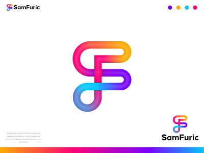 modern logo / logo mark / creative logo / gradient logo