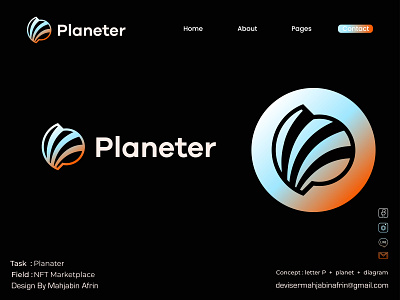 Planeter logo design