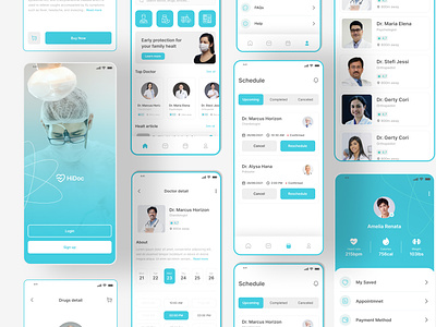 Online HealthCare Mobile App UI