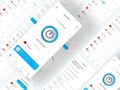 Online VPN Mobile App Interface