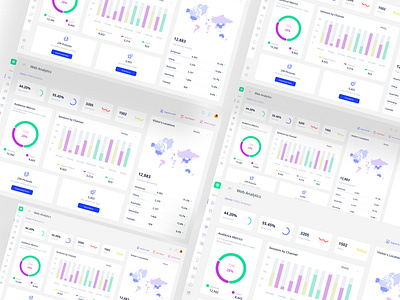 Web Analytics Dashboard User Interface