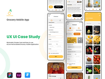 Grocery App - UX UI Case Study online food