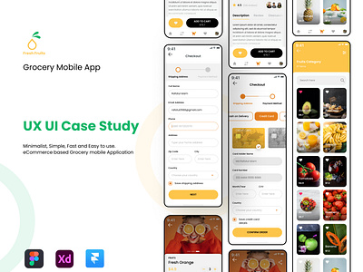 Grocery App - UX UI Case Study