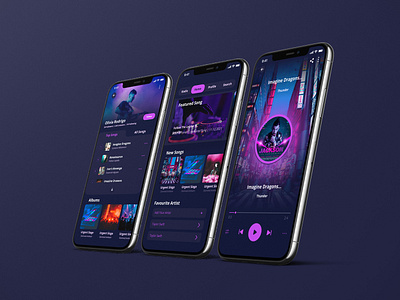 Music Player Player Mobile App UI by Md Rafatul Islam on Dribbble