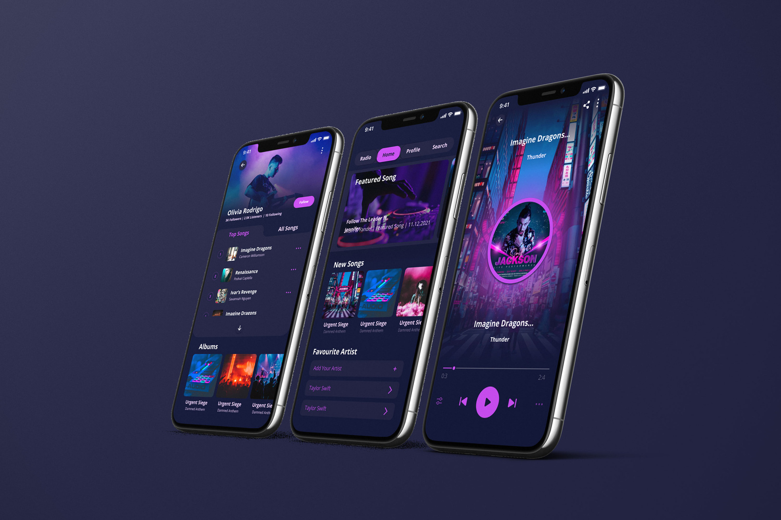 Music Player Player Mobile App UI by Md Rafatul Islam on Dribbble
