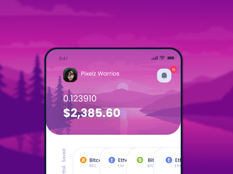 Crypto Wallet Mobile app UI UX Design by Md Rafatul Islam on Dribbble