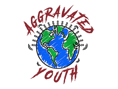 AGGRAVATED YOUTH (Flat View) branding design illustration logo vector