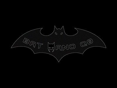 BAT MANO Q8 (Flat View) branding design illustration logo vector