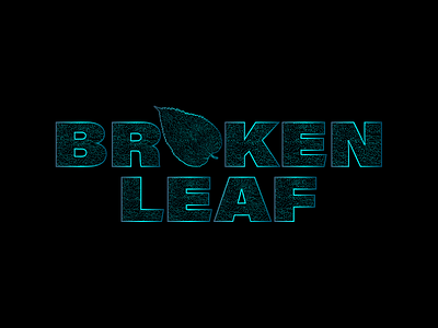 BROKEN LEAF (Flat View) branding design illustration logo vector