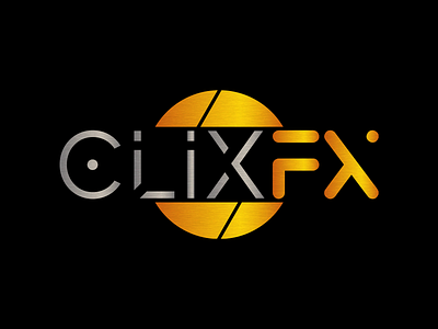 CLIXFX (Flat View) branding design illustration logo vector