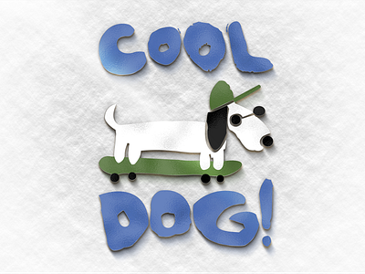 COOL DOG (3D View) branding design illustration logo vector