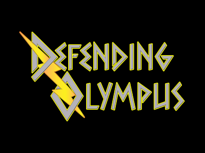 DEFENDING OLYMPUS (Flat View) branding design illustration logo vector