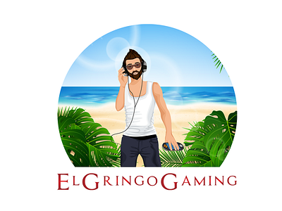 EL GRINOGO GAMING (Flat View) branding design illustration logo vector