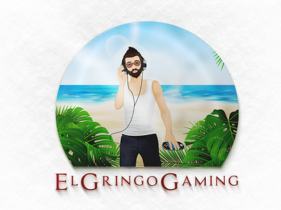 EL GRINOGO GAMING (3D View) branding design illustration logo vector