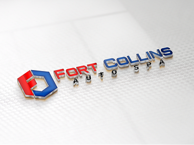 FORT COLLINS (3D View) branding design illustration logo vector