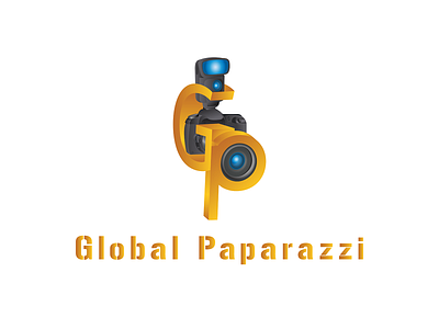 GLOBAL PAPARAZZI (Flat View) branding design illustration logo vector