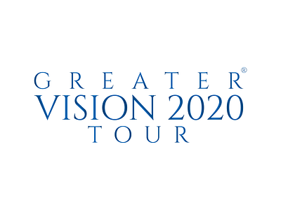 GREATER VISION 2020 TOUR (Flat View) branding design illustration logo vector