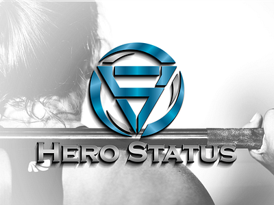 HERO STATUS (3D View) branding design illustration logo vector