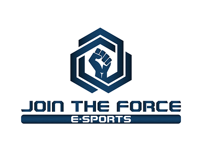 JOIN THE FORCE E SPORTS (Flat View) branding design illustration logo vector