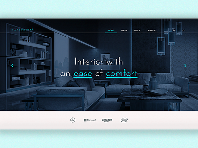 Interior Design Landing page | Interior Designer UI design clean color custom landing page graphic design modern muted ui design web design website