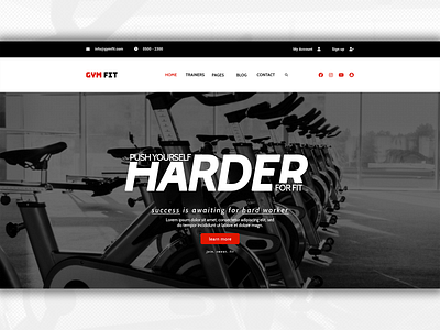 Gym Landing Page | UI Design Gym