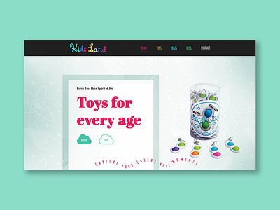 Kids Online Website Design | UI Kids Land