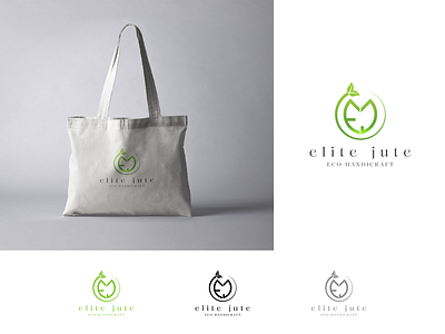 Branding clean ecology elegant logo graphic design green logo initial logo jute bag design jute bag logo lettering logo logo modern monogram logo product logo professional logo