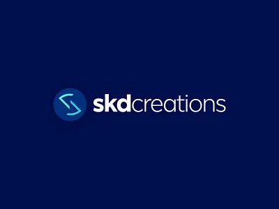 SKD Creations Branding | Digital Agency Logo Design blue logo branding clean design digital agency logo graphic design lettermark logo logo design logotype modern skd logo wordmark