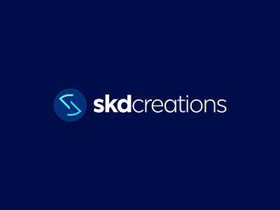 SKD Creations Branding | Digital Agency Logo Design blue logo branding clean design digital agency logo graphic design lettermark logo logo design logotype modern skd logo wordmark