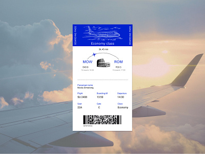 #DailyUi024 Boarding Pass 024 avia board boarding boarding pass boarding pass ui boardingpass design pass plane tourism travel traveling ui ui design uidesign