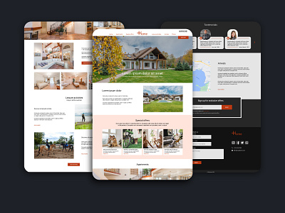 Plus Home - Home page figma home page hotel hotel website real estate real estate website ui uiux design