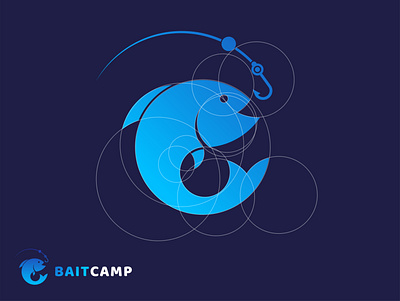 Logo - BAITCAMP app branding design flat graphic design hill icon illustration illustrator logo logo design logo design concept logodesign minimal modern modern logo ux vector