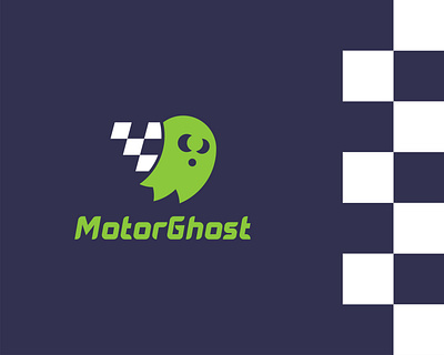 Logo - Motorghost app branding design flat graphic design icon illustrator logo logodesign vector