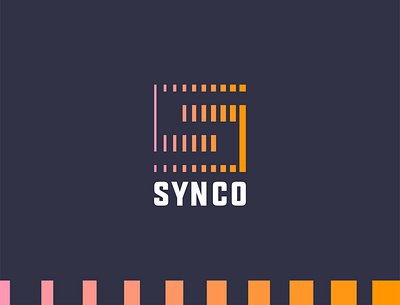 Logo - SYNCO app branding design flat graphic design icon illustrator logo logo design vector