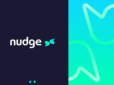 Nudge - Logo app branding design flat graphic design icon illustrator logo minimal vector